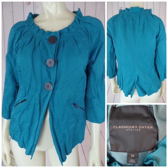 Classiques Entier Atelier Blazer XS Crinkle Textur - Picture 2 of 4